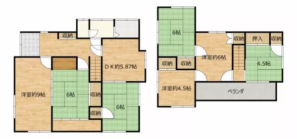 Kurashiki City, Tamashima Kashiwajima (Kankou Station) 2-story building 7DK