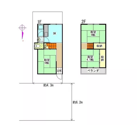 Nakasoji-cho, Kashihara-shi, Nara (Matsuzuka Station) 2F 3DK

1,980,000 yen