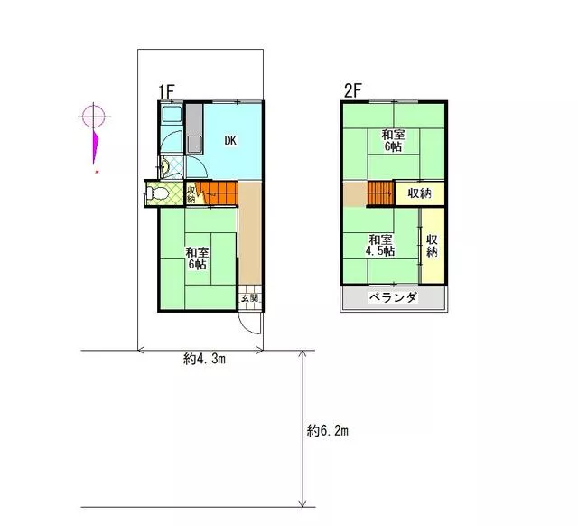 Nakasoji-cho, Kashihara-shi, Nara (Matsuzuka Station) 2F 3DK

1,980,000 yen