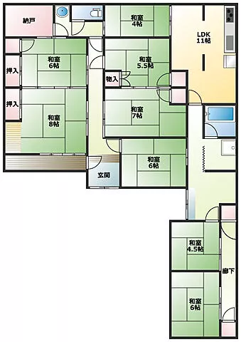 Used single-family home Takamacho Takama single-family home with a garden of fruit trees