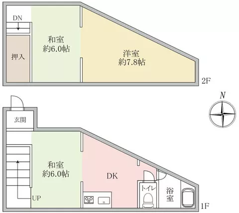 Katsushika Ward, Higashihorikiri 1-chome (Ohanajaya Station) 2-story 3DK