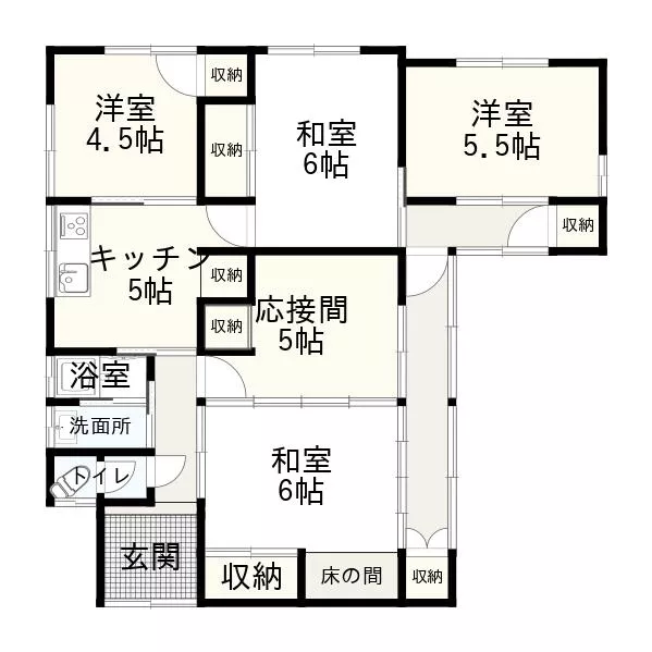 Matsusaka City, Uichigaku Town (Matsusaka Station), Single-story building, 5K