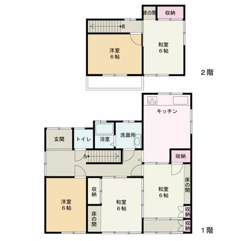 Wakayama City, Sonobe (Rokutaya Station) 2-story 5DK - Image 2