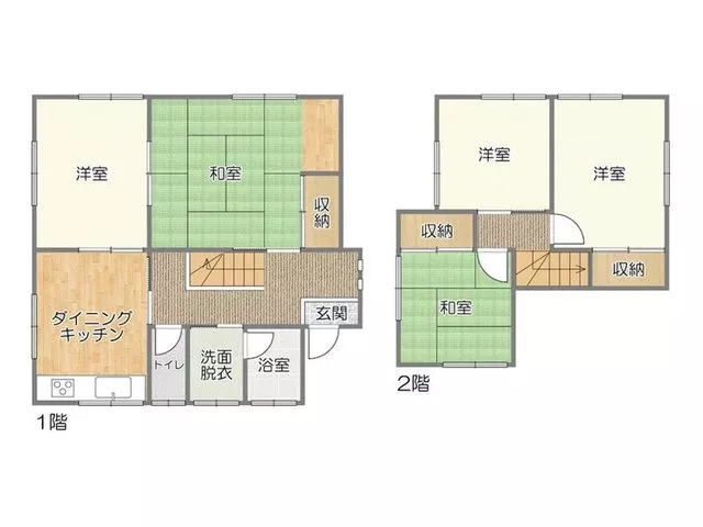 [Viewing available] Ochiwa, Kosai City, approximately 5 minutes on foot from Chibata Station, approximately 60.9 tsubo, 5DK