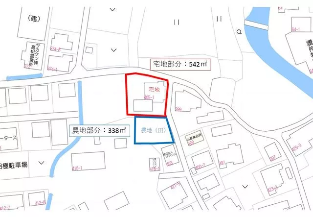 Takamatsu City, Omiya Town (Kinasa Station), single-story building, 6DK