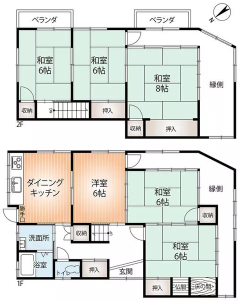 Himeji City, Yumesaki Town Temple (Ayabe Station) 2-story 6DK