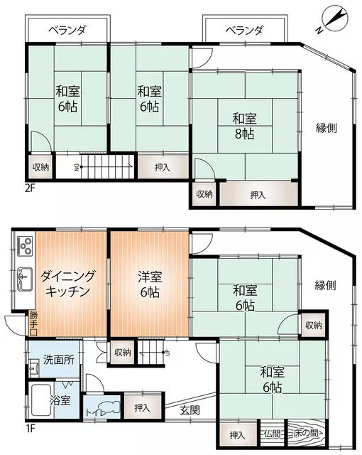 Himeji City, Yumesaki Town Temple (Ayabe Station) 2-story 6DK