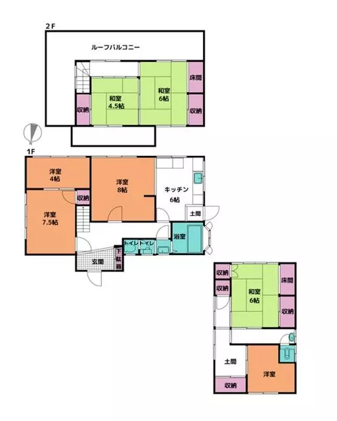 Narutocity, Oasa-cho, Hinata, Rokutanda (Awa-Kawabata Station) 2-story building 6LDK