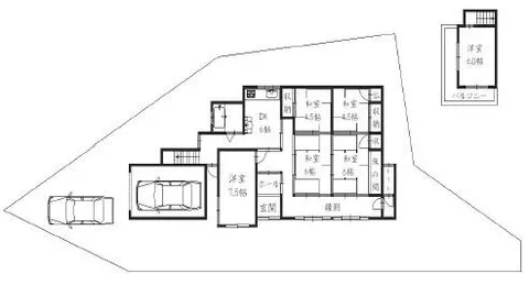 Tondabayashi City, Oaza Kanata (Takiya Fudo Station), 2-story, 6DK