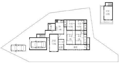 Tondabayashi City, Oaza Kanata (Takiya Fudo Station), 2-story, 6DK
