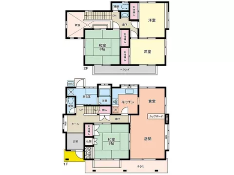 Parking for 2 cars available (depending on the vehicle type)! South-facing with good sunlight! A bright home with a sense of openness.