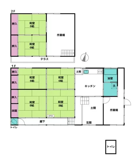 Takasaki City, Kamimuroda Town (Kitakazaki Station) 2-story 4DK - Image 2