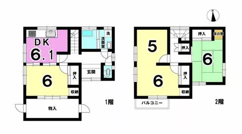 Nagoya City, Moriyama Ward, Kawamiya Town (Kawamiya Station) 2-story 3DK