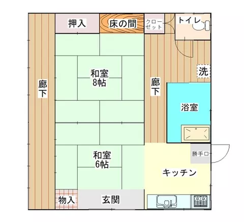 Oyama City, Oaza Oyama (Oyama Station) single-story 2DK