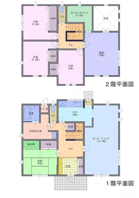 Sannohe-gun, Hashikami Town, Oaza Sugaharaori, Azumahei, 2-story, 5LDK