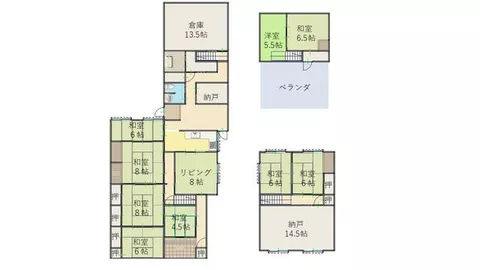 Tonami City, Shogawa Town, Kanaya 2-story 10DK
