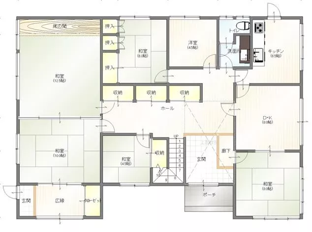 Ichinoseki City, Chiyama Town, Okudama, Machishimo (Chiyama Station) 2-story building 9DK