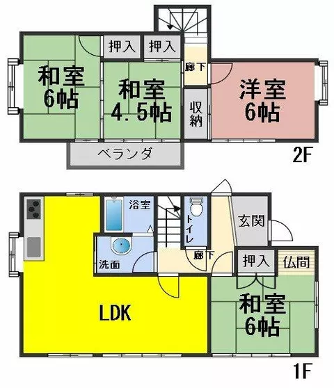 Gifu City, Yamamaru-cho Hata, 2-story building, 4LDK - Image 2