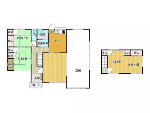 A spacious residential building with a store on approximately 100 tsubo of land. - Image 2