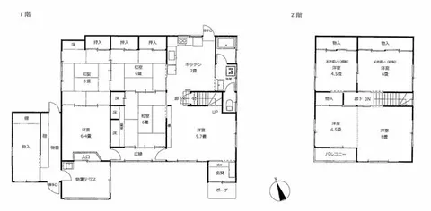 2-story building, 9DK, Shimo-no, Ōno, Shinshiro City (Mikawa-Ōno Station)