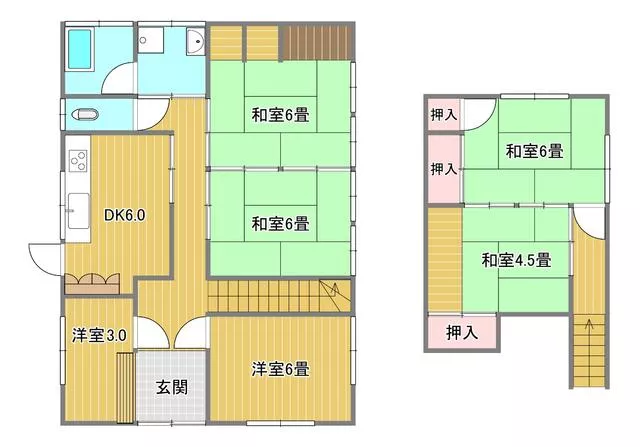 Isahaya City, Ogawa Town (Sachi Station) 2-story building 6DK