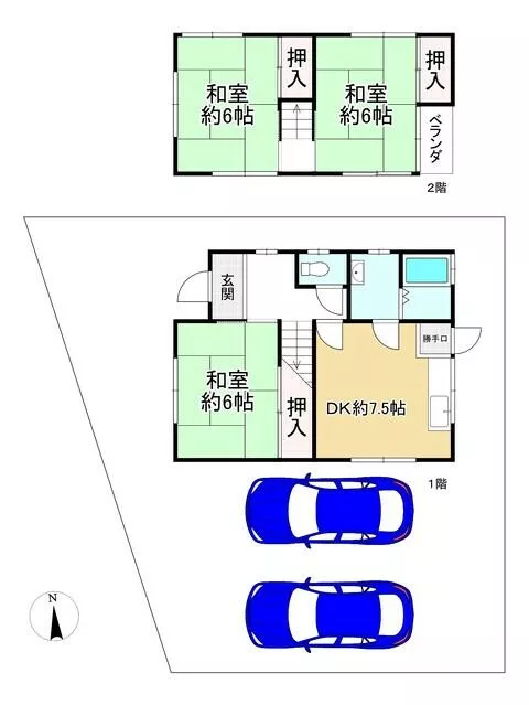 Maizuru City, Nonnofu (Nishi-Maizuru Station) 2-story 3DK
