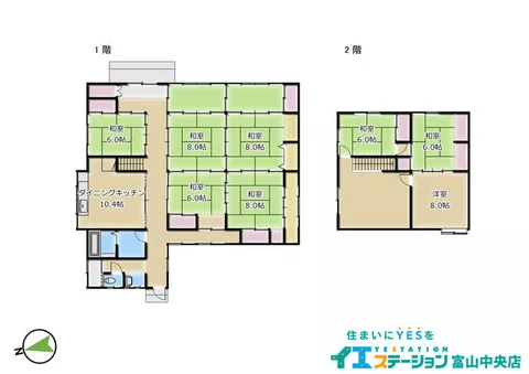 Toyama City Yao Town Fukaya (Higashi Yao Station) 2-story 8DK - Image 2