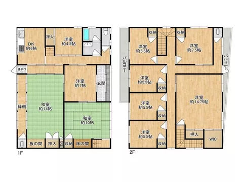 This is a spacious 10DK home♪ Close to the sea in a quiet residential area♪
