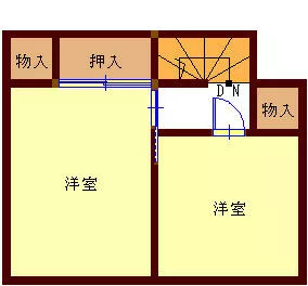 Omuta City, Oaza Shirogane (Ginsui Station) 2-story building 4DK