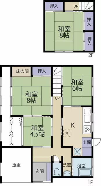 4DK two-story building, Terakoji, Shirakawa City (Shirakawa Station)