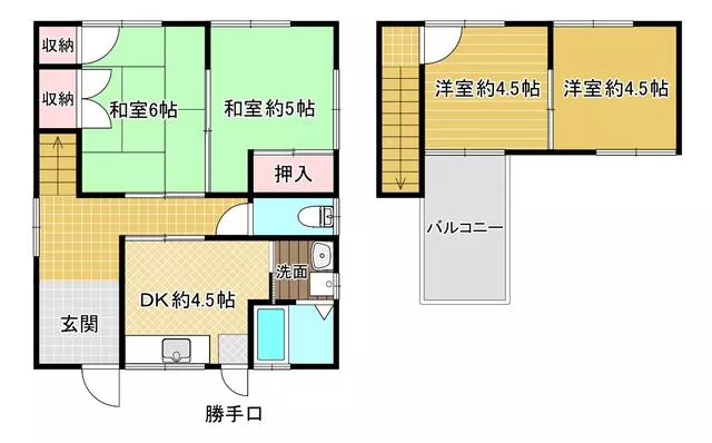 Kizugawa City, Yamashiro Town, Hirao Kitagakuchi (Tanakura Station), 2-story, 4DK