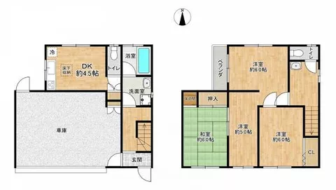 Fukuoka City, Jonan Ward, Hiigawa 2-chome (Nanakuma Station), 2-story building, 4DK