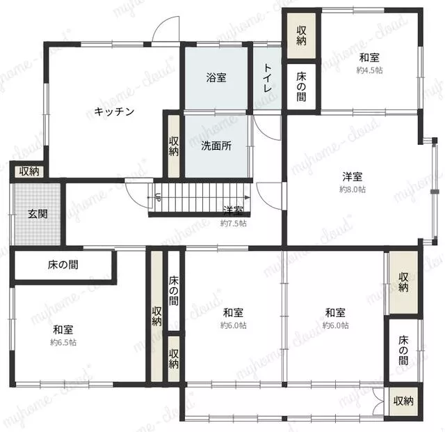 Iwaki City, Joban Kamiyu Nagahama Town, Yudai-do (Yumoto Station) 2-story 7K