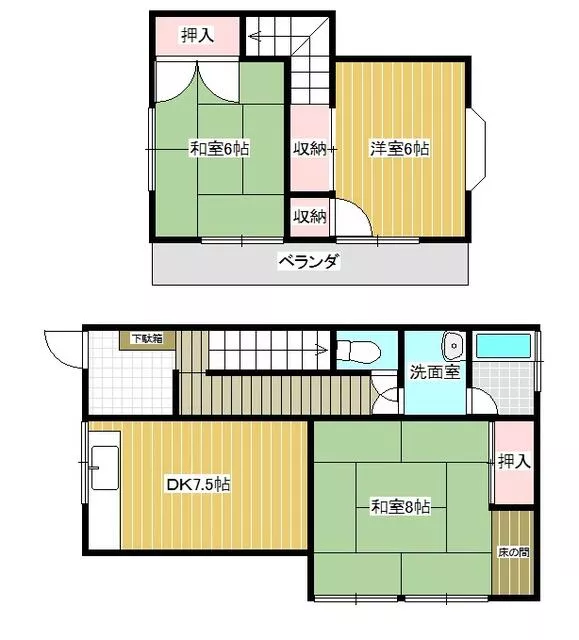 Noda City Kimakase (Kawama Station) 2-story 3DK