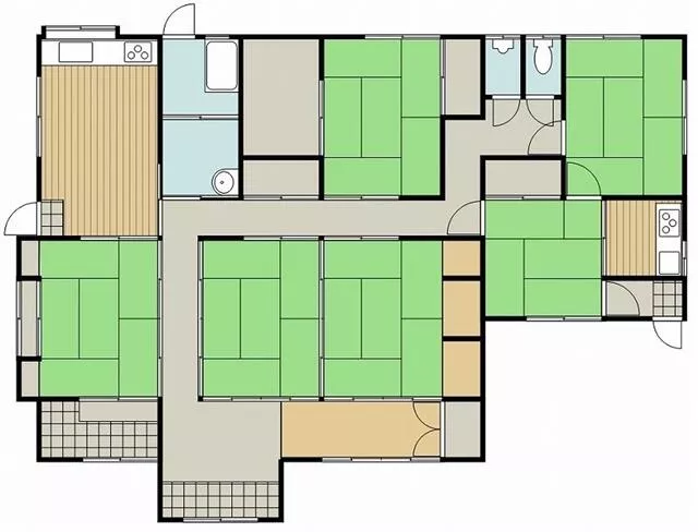Takahara Town, Nishimorokata District, Oaza Nishifumoto (Takahara Station) Single-story building 6SDK
