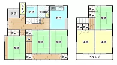 Miyakonojo City, Kamichōri Town (Miyakonojo Station) 2-story building 6DK