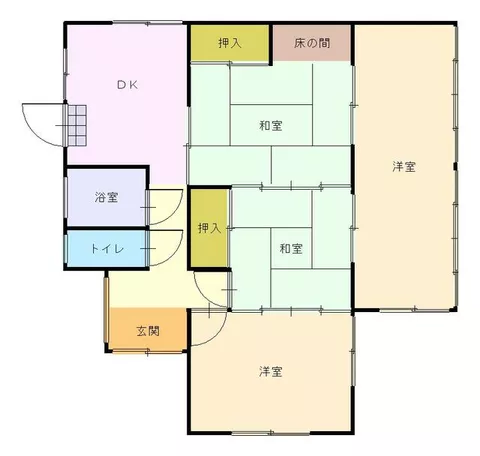 Morioka City, Momijigaoka (Yamagishi Station), single-story building, 4DK