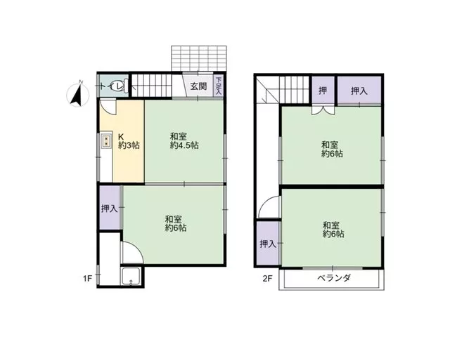 11 minutes on foot from Seibu Shinjuku Line "Musashi-Seki"! You can renovate it as you like♪