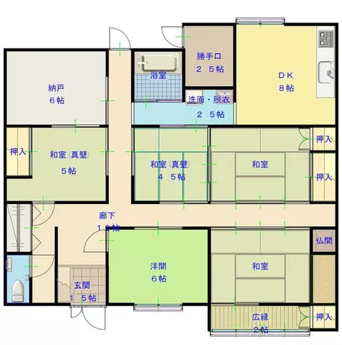 Saijo city, Tezui (Ishizuchi station) Single story house, 5DK

Saijo