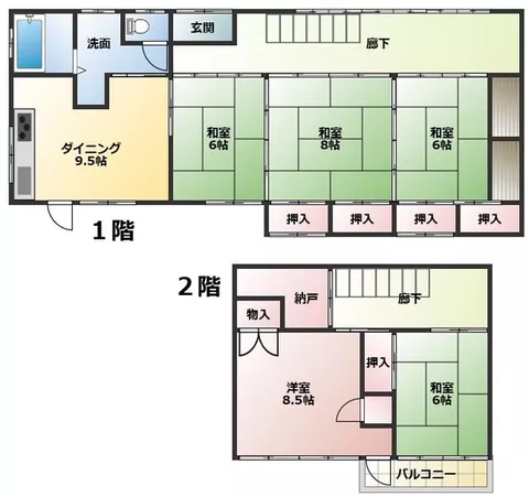 Daisen City, Kyowa Kamiyodogawa, Higashimachi-go (Ugo Sakai Station) Single-story building 5DK - Image 2
