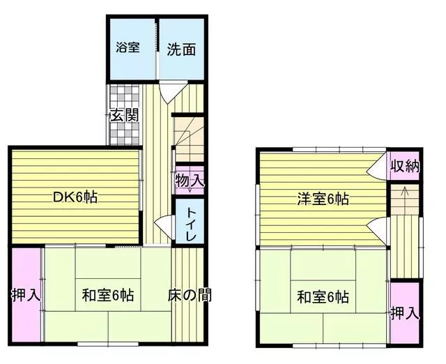 2-story, 3DK, Nakahata Senji, Kochi City