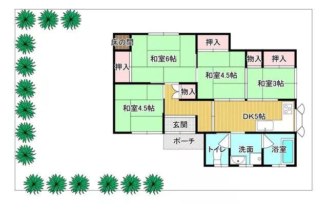 Tadaoka-cho, Izumi-Sano-gun, 3-chome, Tadaoka (Tadaoka Station) Single-story building 4DK