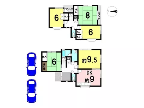 12 minutes on foot from Yamato-Nishidaiji Station! A spacious 5DK in a quiet residential area♪ A location with good sunlight◎ - Image 2