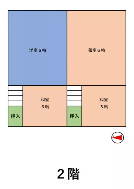 Habikino City Mukono 1-chome (Takaushi Station) 2-story 6DK