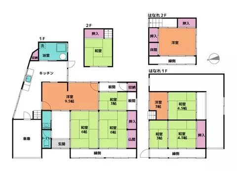 Iwakuni City, Miwa Town, Setonouchi (Shin-Iwakuni Station) 2-story building 9DK