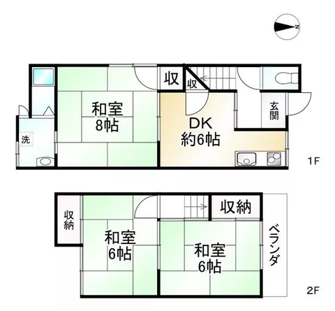 Fushimi Ward, Kyoto City, Mukoshima Tsudacho (Mukoshima Station) 2-story 3DK
