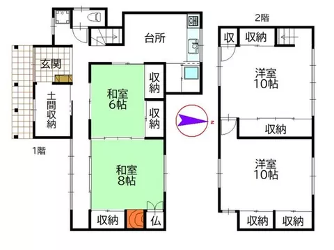 9 minutes on foot to Lawson! 3 minutes on foot to Kusuri no Aoki! Many commercial facilities nearby for convenience.