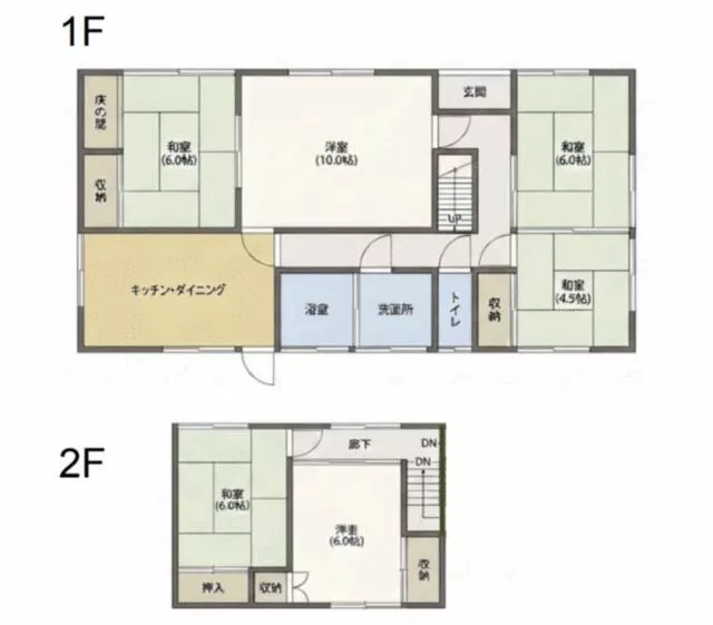 Fukuyama City, Kamo Town, Aza Kamikamo (Michiue Station) 2-story building 6DK