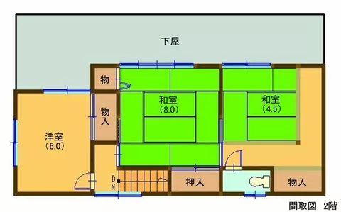 Aomori City, Hotaruzawa 1-chome (Higashi-Aomori Station), 2-story, 5DK