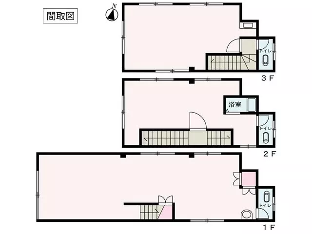 Highly flexible three-story house ☆ 6 minutes by car from JR Tohoku Main Line "Koga", in a lush green living environment♪